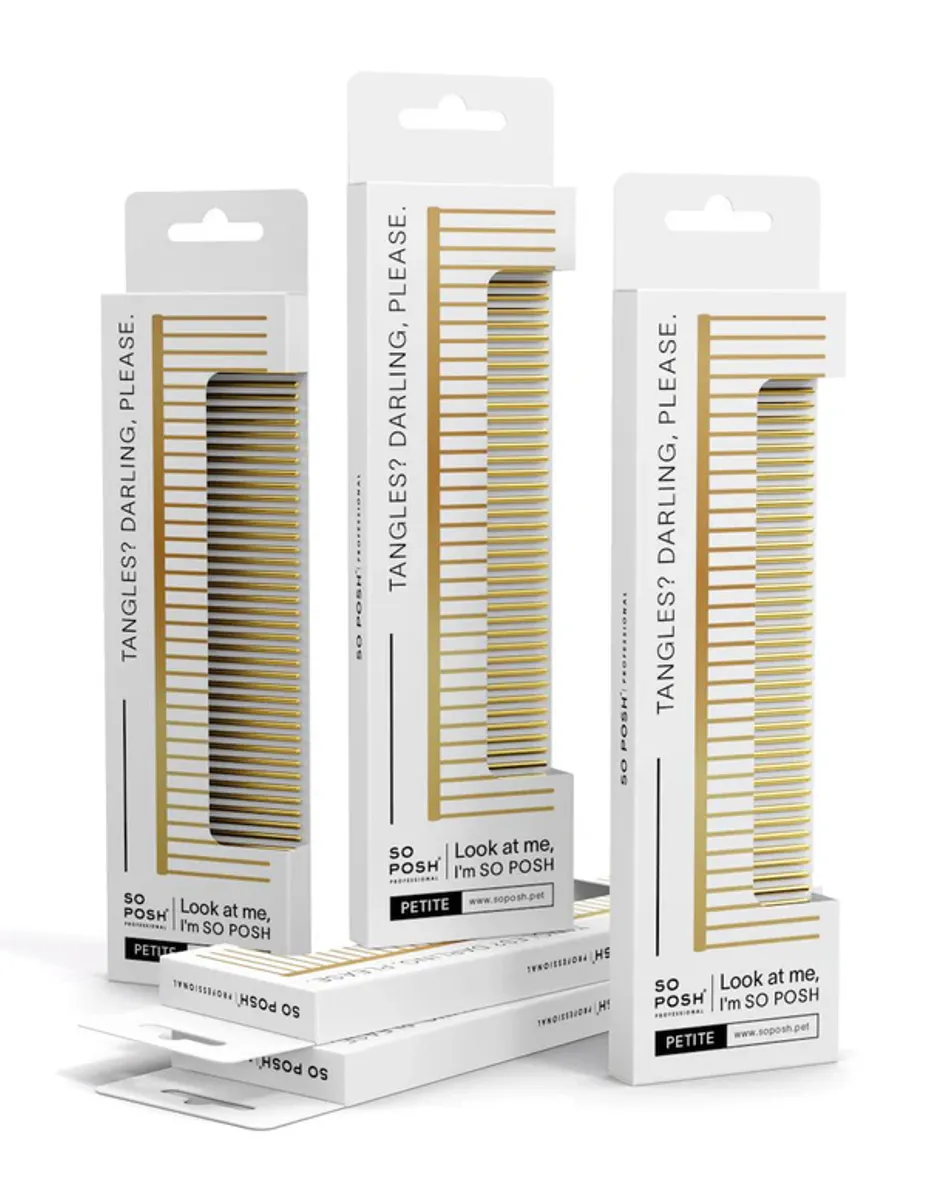 Golden Metal Comb Petite S, SoPosh