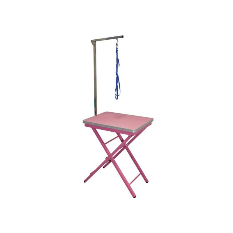 Ringside Table - Show Table Pink 60 x 45 x 73-82 cm, Groom-X