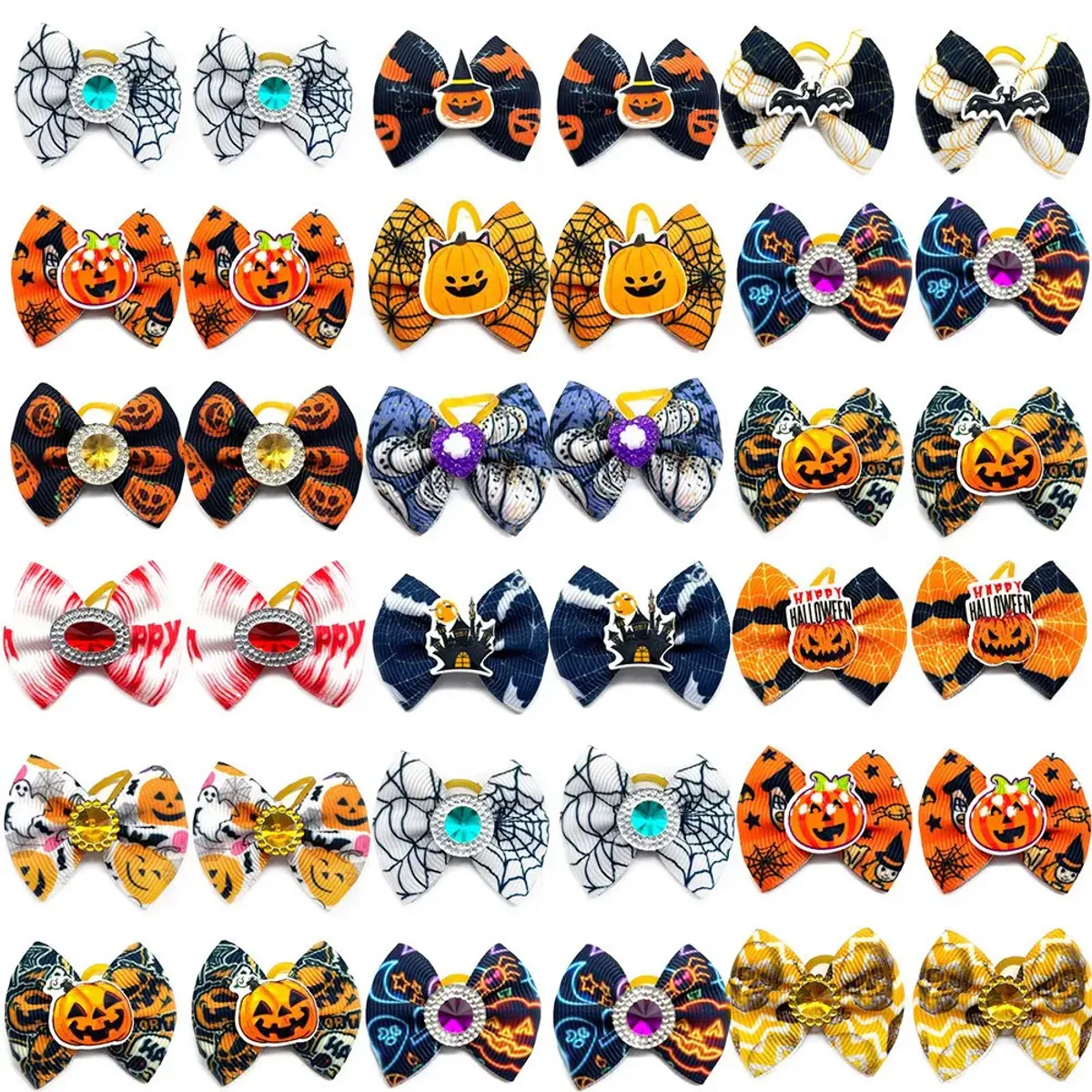 Prakt Halloween Sløyfer 3-4cm med strikk, Sorma