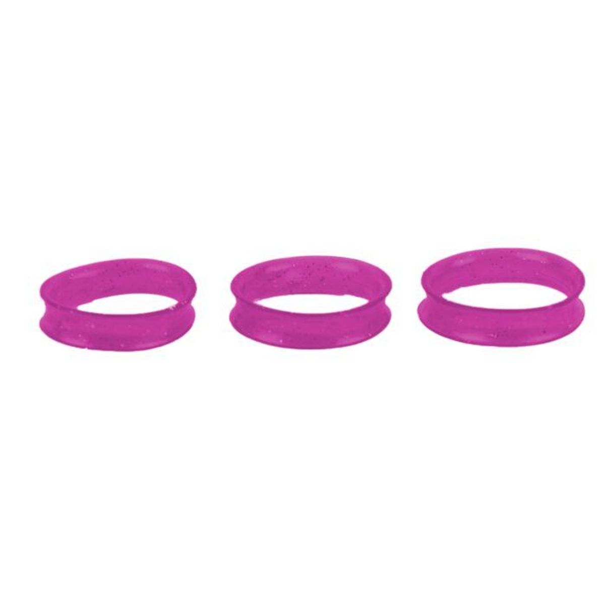 Finger Ring 21 mm Purple Fine Glitter Scissor rings 2 Pcs, Show 