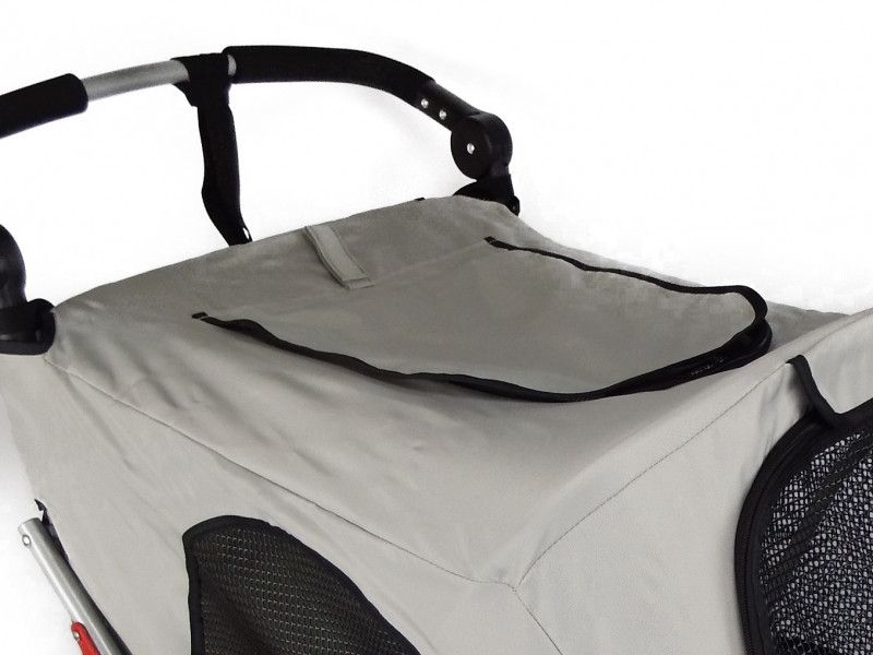 Petstroller Safari Str M opp til 30 kg (Grey-Pink), Petstro