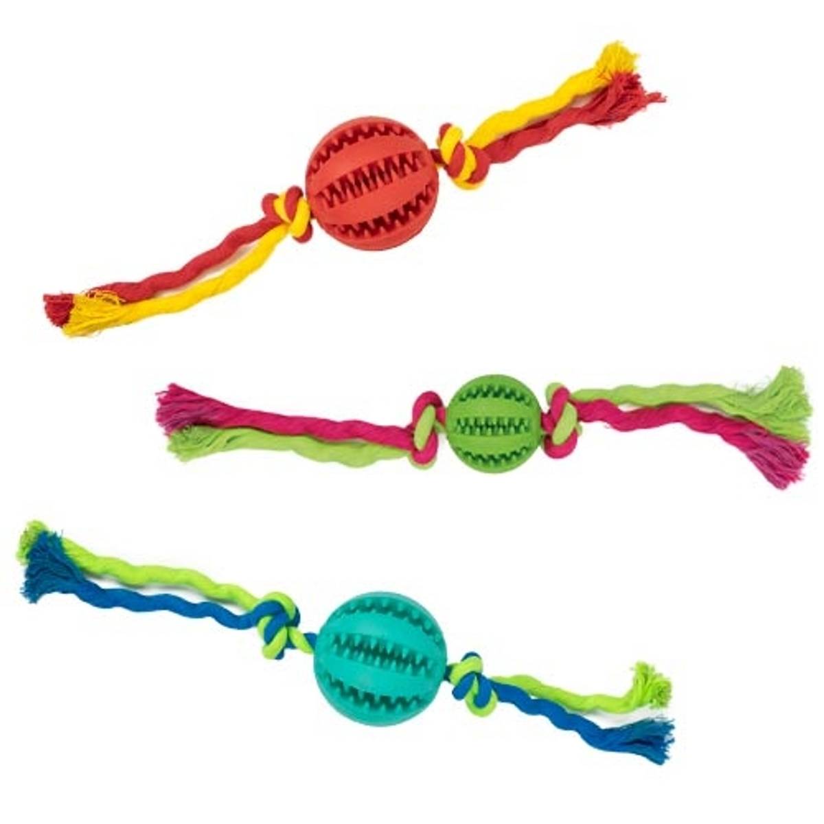Teeth Cleaner Knotted Ball Ø7 x 28CM, Ibanez